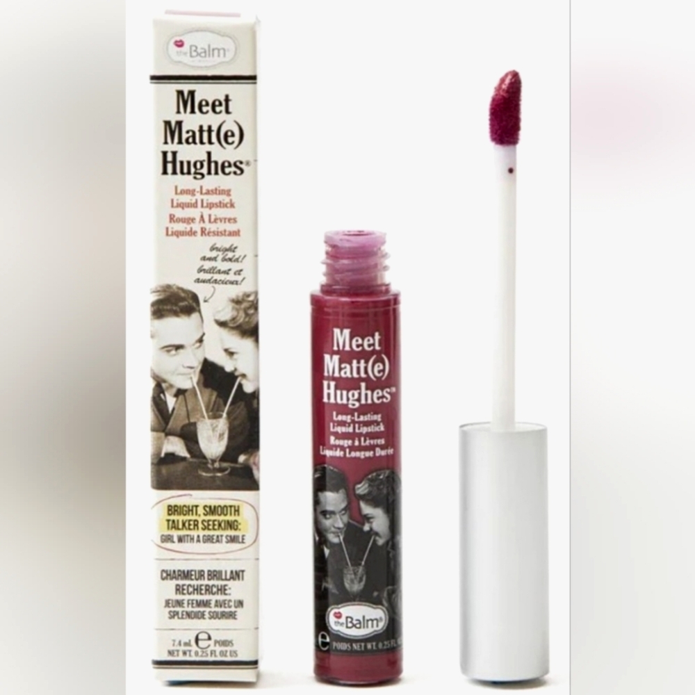 NIB theBalm Matte Liquid Lipstick Meet Matt Hughes DEDICATED